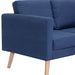 2-seater Sofa Fabric Blue Xnotpp