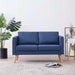 2-seater Sofa Fabric Blue Xnotpp