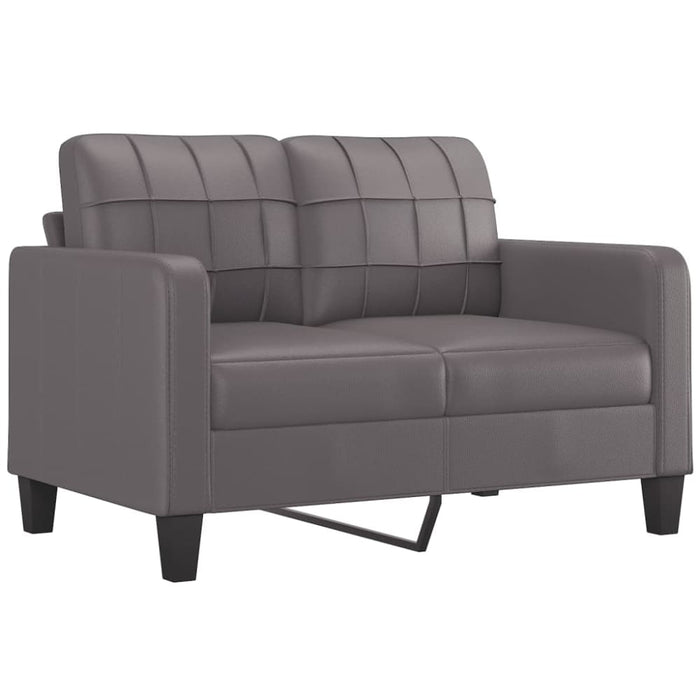 2-seater Sofa Grey 120 Cm Faux Leather Tpkooa