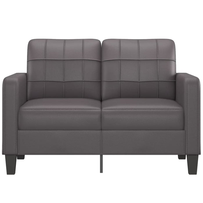 2-seater Sofa Grey 120 Cm Faux Leather Tpkooa