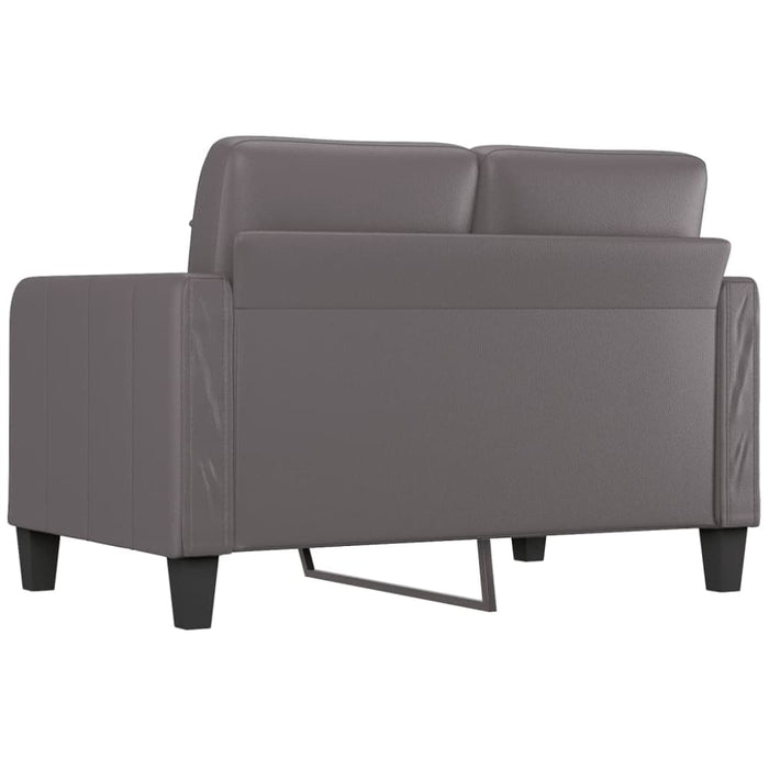 2-seater Sofa Grey 120 Cm Faux Leather Tpkooa