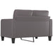 2-seater Sofa Grey 120 Cm Faux Leather Tpkooa
