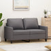 2 - seater Sofa Grey 120 Cm Faux Leather Tpkota