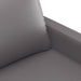 2 - seater Sofa Grey 120 Cm Faux Leather Tpkota