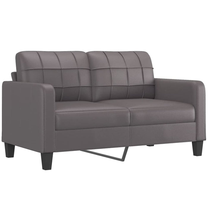 2-seater Sofa Grey 140 Cm Faux Leather Tpkook