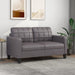 2-seater Sofa Grey 140 Cm Faux Leather Tpkook
