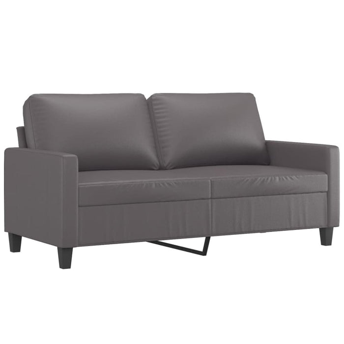 2-seater Sofa Grey 140 Cm Faux Leather Tpkotk