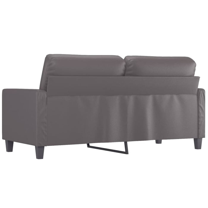 2-seater Sofa Grey 140 Cm Faux Leather Tpkotk