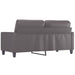 2-seater Sofa Grey 140 Cm Faux Leather Tpkotk