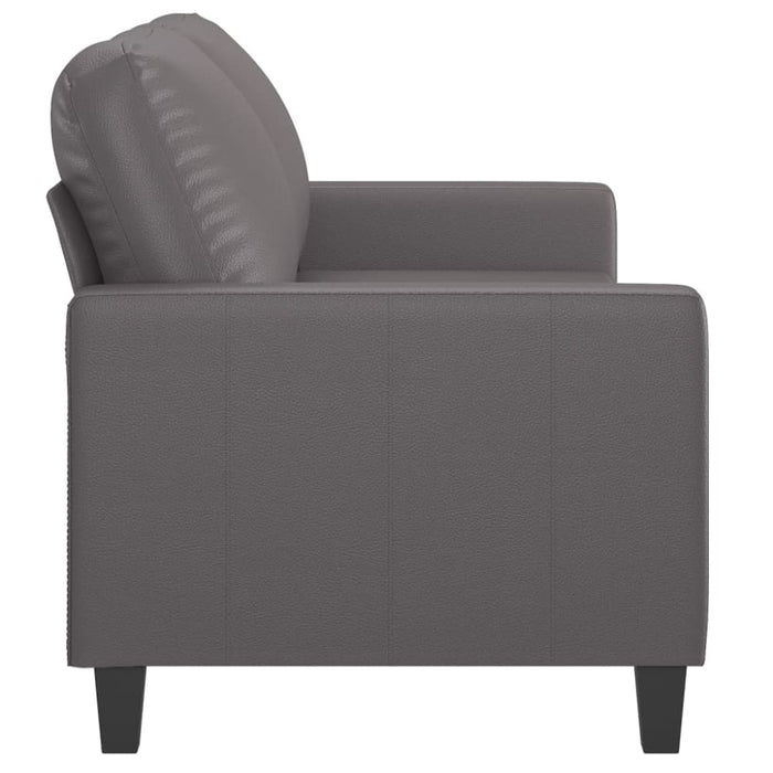 2-seater Sofa Grey 140 Cm Faux Leather Tpkotk