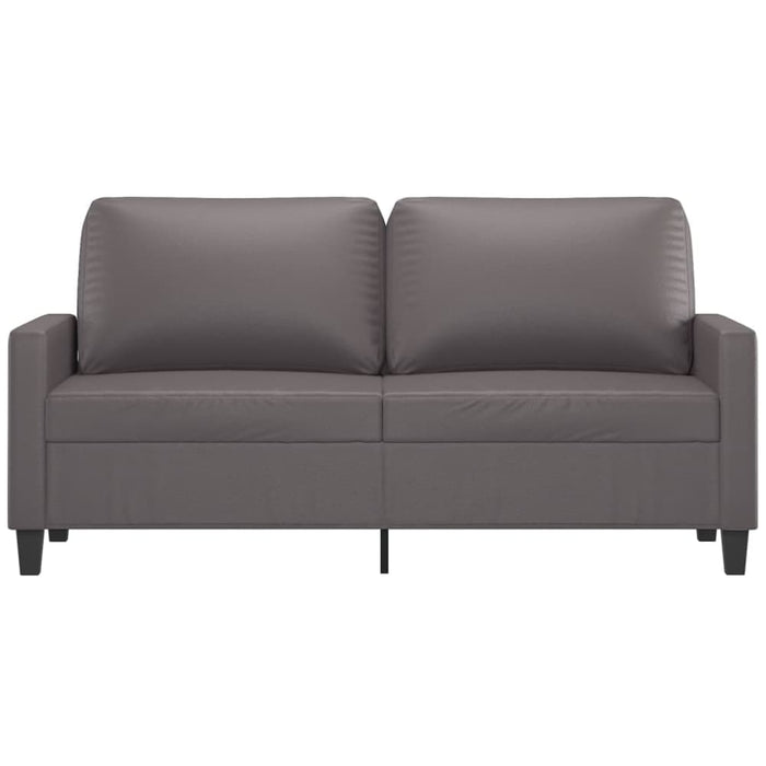 2-seater Sofa Grey 140 Cm Faux Leather Tpkotk