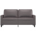 2-seater Sofa Grey 140 Cm Faux Leather Tpkotk