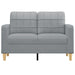 2-seater Sofa Light Grey 120 Cm Fabric Tpkbnt