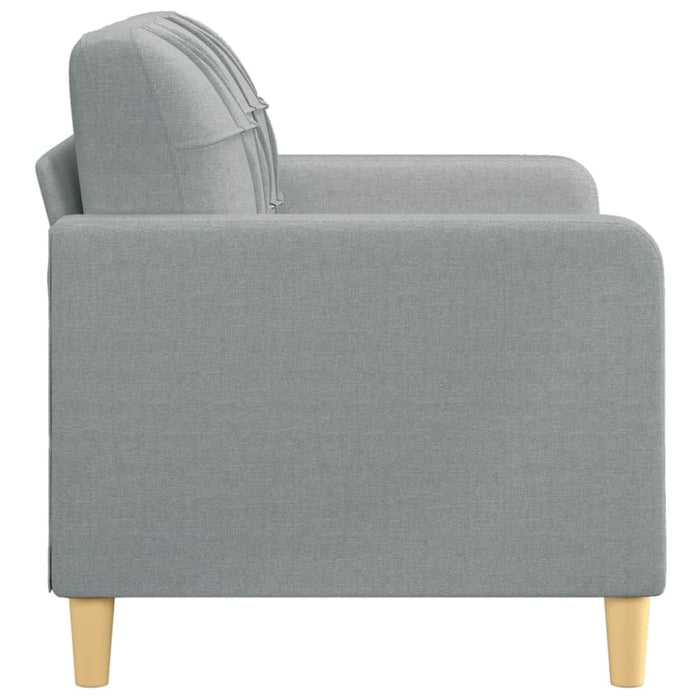 2-seater Sofa Light Grey 120 Cm Fabric Tpkbnt