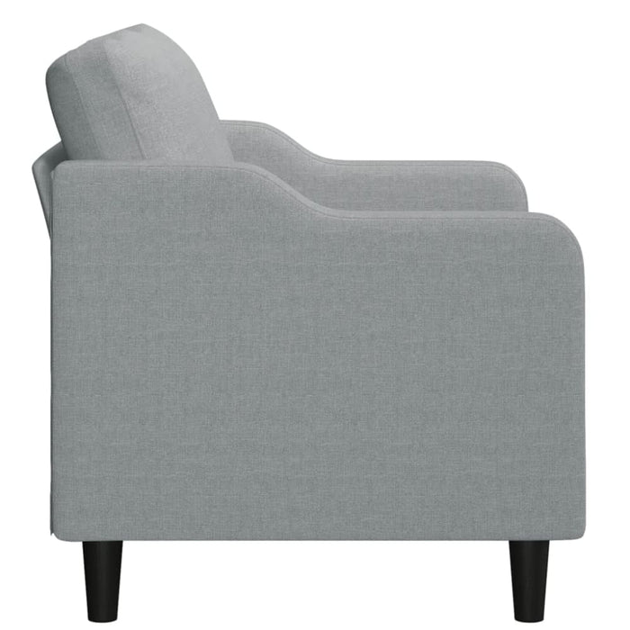 2 - seater Sofa Light Grey 120 Cm Fabric Tpktpo