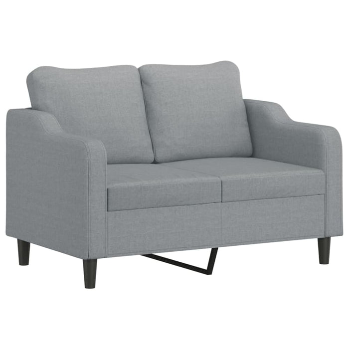 2 - seater Sofa Light Grey 120 Cm Fabric Tpktpo