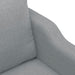 2 - seater Sofa Light Grey 120 Cm Fabric Tpktpo
