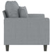 2 - seater Sofa Light Grey 120 Cm Fabric Tpkxpk