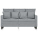2 - seater Sofa Light Grey 120 Cm Fabric Tpkxpk