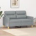 2-seater Sofa Light Grey 120 Cm Fabric Tpkxxi