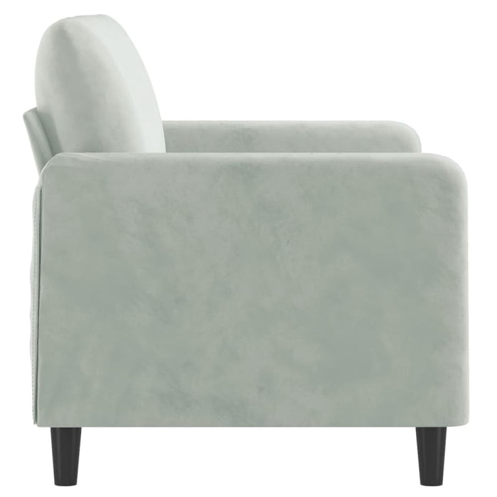 2-seater Sofa Light Grey 120 Cm Velvet Tpkatx