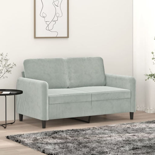 2-seater Sofa Light Grey 120 Cm Velvet Tpkatx