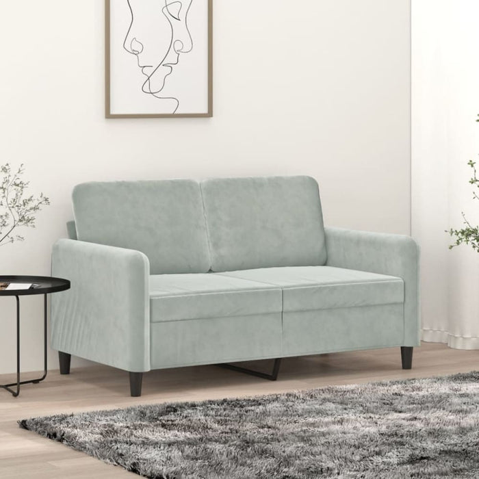 2-seater Sofa Light Grey 120 Cm Velvet Tpkatx