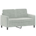 2-seater Sofa Light Grey 120 Cm Velvet Tpkatx