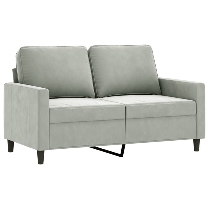 2-seater Sofa Light Grey 120 Cm Velvet Tpkonk