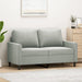 2-seater Sofa Light Grey 120 Cm Velvet Tpkonk