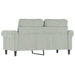 2 - seater Sofa Light Grey 120 Cm Velvet Tpkpok