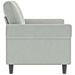 2 - seater Sofa Light Grey 120 Cm Velvet Tpkpok