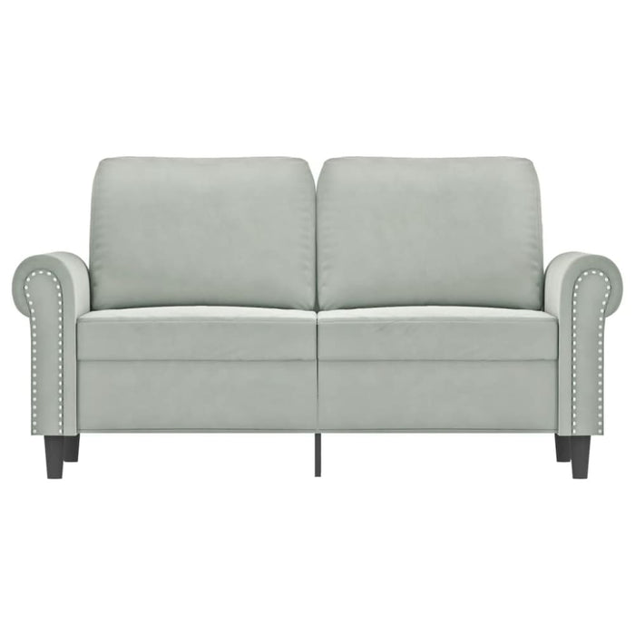 2 - seater Sofa Light Grey 120 Cm Velvet Tpkpok