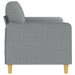 2 - seater Sofa Light Grey 140 Cm Fabric Tpkain