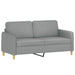 2 - seater Sofa Light Grey 140 Cm Fabric Tpkain