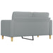 2-seater Sofa Light Grey 140 Cm Fabric Tpkbko