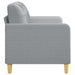 2-seater Sofa Light Grey 140 Cm Fabric Tpkbko