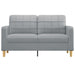 2-seater Sofa Light Grey 140 Cm Fabric Tpkbko