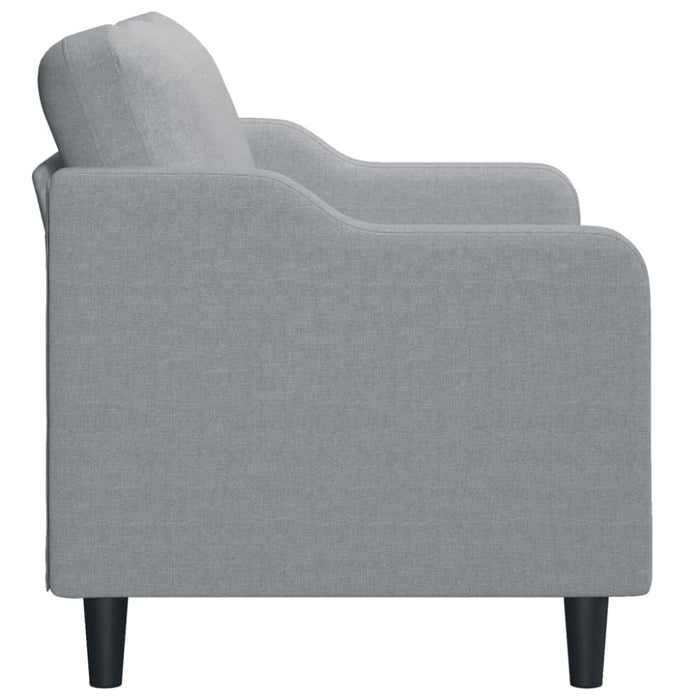 2 - seater Sofa Light Grey 140 Cm Fabric Tpktpk
