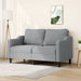 2 - seater Sofa Light Grey 140 Cm Fabric Tpktpk