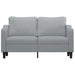 2 - seater Sofa Light Grey 140 Cm Fabric Tpktpk