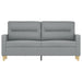 2-seater Sofa Light Grey 140 Cm Fabric Tpkxtp