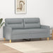 2-seater Sofa Light Grey 140 Cm Fabric Tpkxtp
