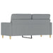 2-seater Sofa Light Grey 140 Cm Fabric Tpkxtp