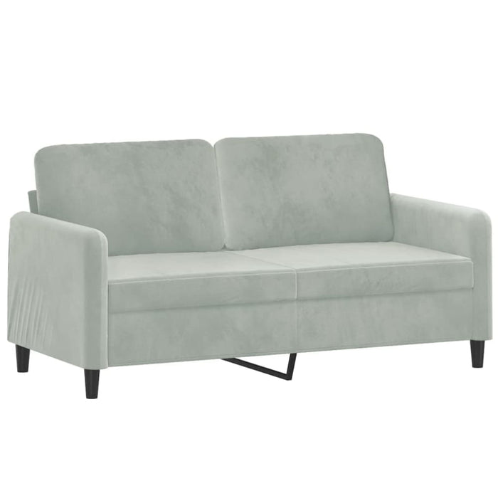 2 - seater Sofa Light Grey 140 Cm Velvet Tpkaax