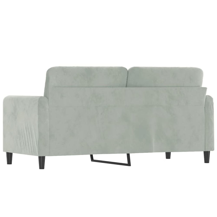2 - seater Sofa Light Grey 140 Cm Velvet Tpkaax