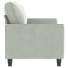 2-seater Sofa Light Grey 140 Cm Velvet Tpkokk