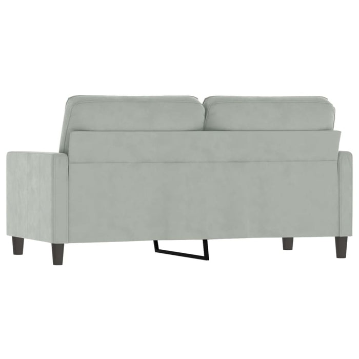 2-seater Sofa Light Grey 140 Cm Velvet Tpkokk