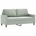 2-seater Sofa Light Grey 140 Cm Velvet Tpkokk