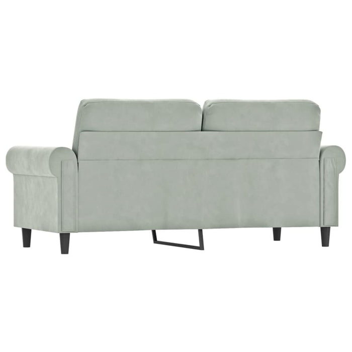 2-seater Sofa Light Grey 140 Cm Velvet Tpkpxk